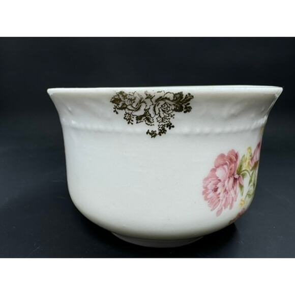 Tea Cup & Saucer Set,No Markings,Pink Peonies, Gold Clusters,No Chips Or Crazing - Picture 12 of 14